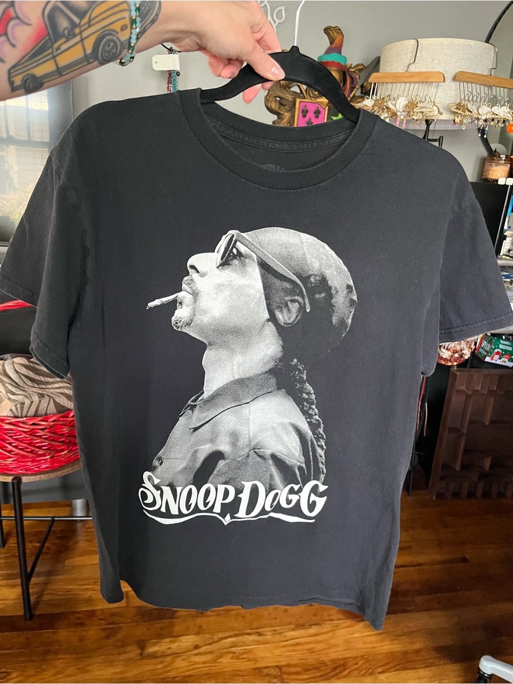 Snoop Dog Black Graphic Tee - Medium